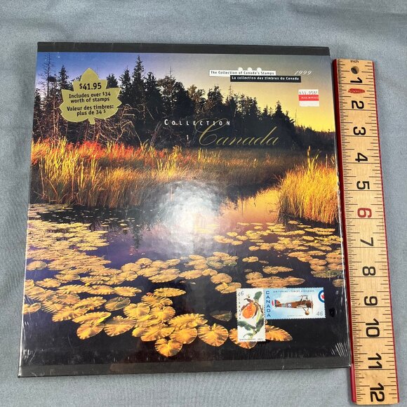 Collection of Canada's Stamps 1999 Album + 76 Mint Stamps New/Sealed - Picture 3 of 4